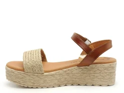 Eva Frutos 791 Beige Sandales à Talons Femme