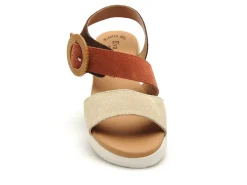 Eva Frutos 4220 Beige Sandales à Talons Femme