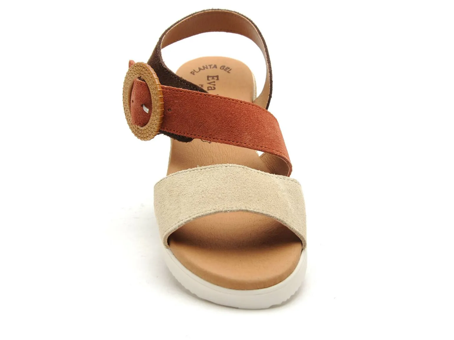 Eva Frutos 4220 Beige Sandales à Talons Femme