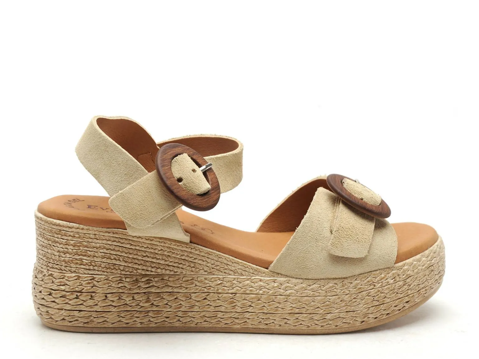 Eva Frutos 3777 Beige Sandales à Talons Femme