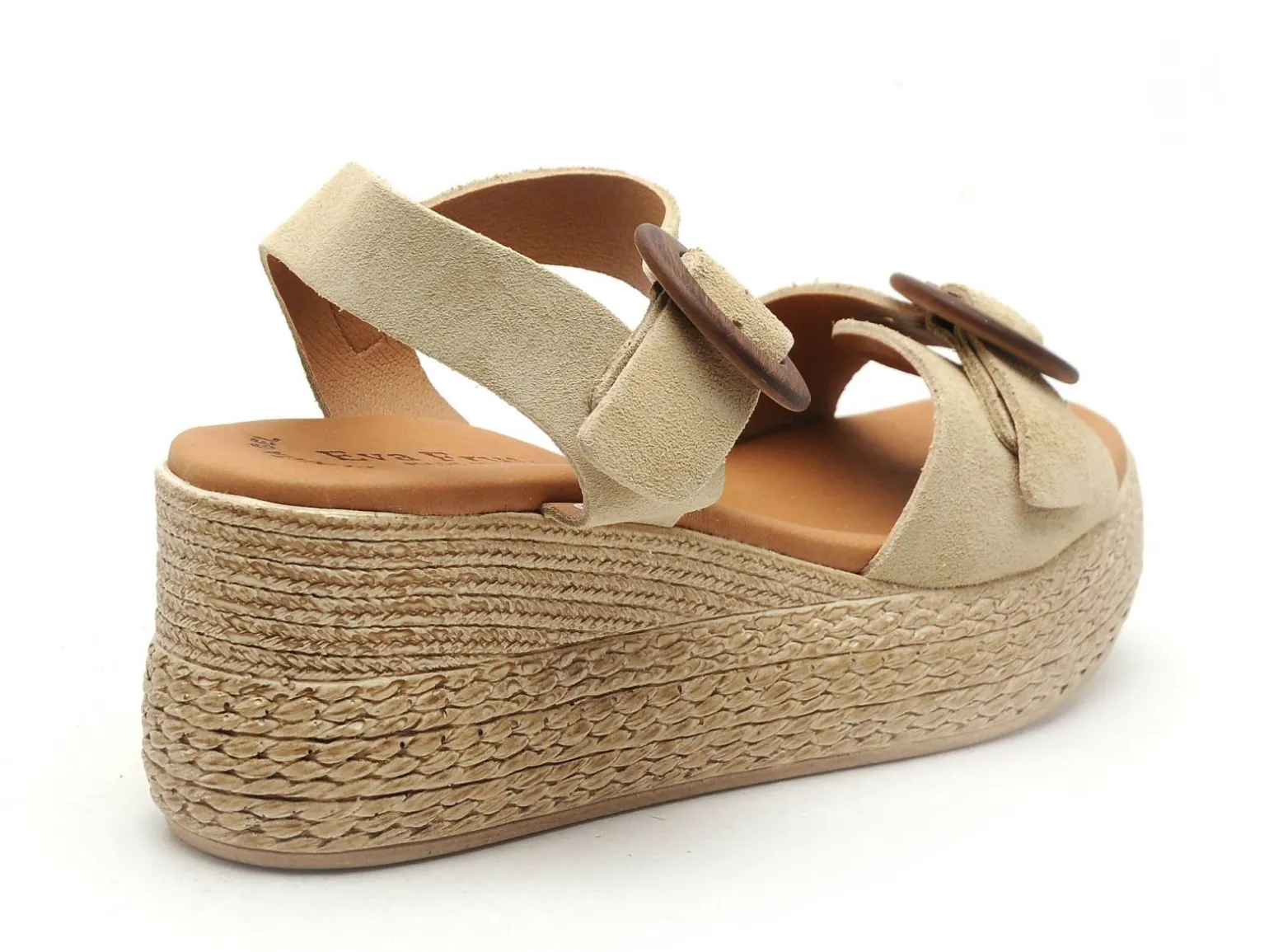 Eva Frutos 3777 Beige Sandales à Talons Femme