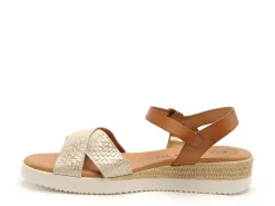 Eva Frutos 4278 Beige Sandales à Talons Femme