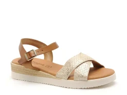 Eva Frutos 4278 Beige Sandales à Talons Femme