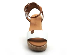 Eva Frutos 5352 Blanc Sandales à Talons Femme