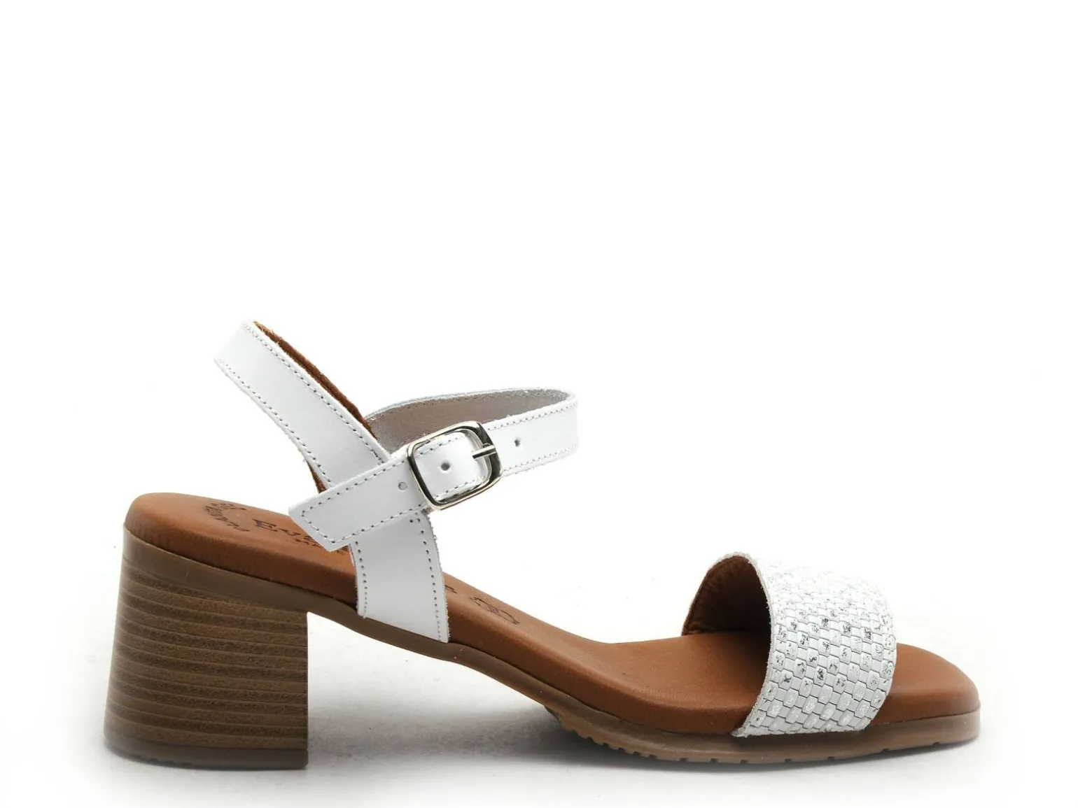 Eva Frutos 3490 Blanc Sandales à Talons Femme