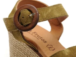 Eva Frutos 5816 Kaki Sandales à Talons Femme