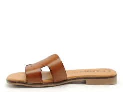 Eva Frutos 3053 Marron clair Mules et Sabots Plats Femme