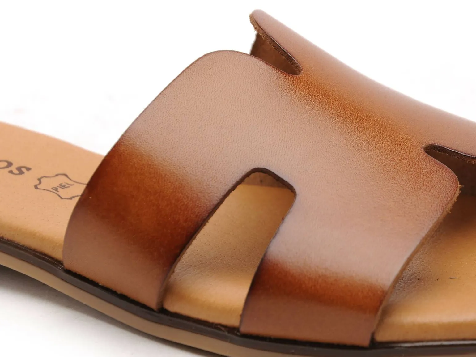 Eva Frutos 3053 Marron clair Mules et Sabots Plats Femme