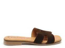 Eva Frutos 3053 Marron Mules et Sabots Plats Femme