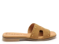 Eva Frutos 3054 Marron Mules et Sabots Plats Femme