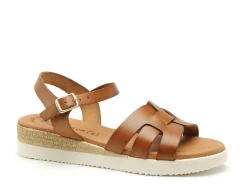 Eva Frutos 4222 Marron Sandales Plates Femme