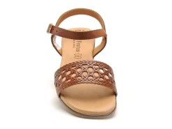Eva Frutos 3089 Marron Sandales Plates Femme