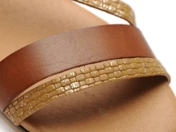 Eva Frutos 3015 Marron Sandales Plates Femme