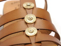 Eva Frutos 3023 Marron Sandales Plates Femme