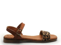 Eva Frutos 3090 Marron Sandales Plates Femme