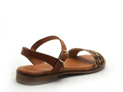 Eva Frutos 3090 Marron Sandales Plates Femme