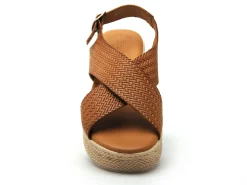 Eva Frutos 5314 Marron Sandales à Talons Femme
