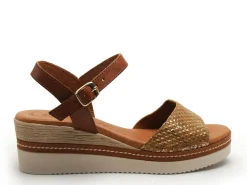 Eva Frutos 569 Marron Sandales à Talons Femme