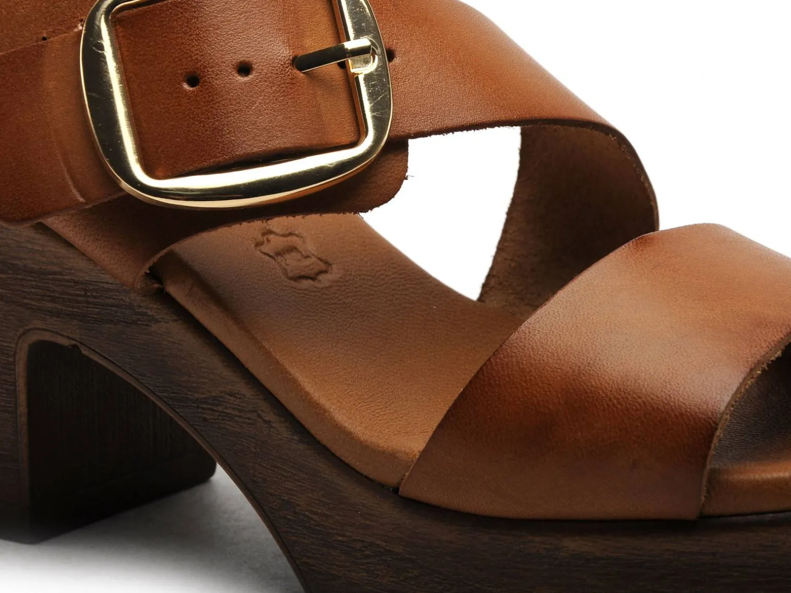 Eva Frutos 5620 Marron Sandales à Talons Femme