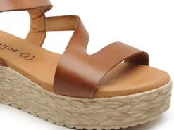 Eva Frutos 742 Marron Sandales à Talons Femme