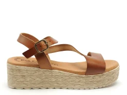 Eva Frutos 742 Marron Sandales à Talons Femme
