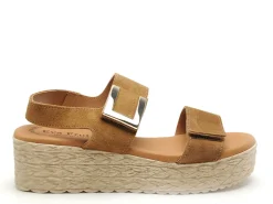 Eva Frutos 724 Marron Sandales à Talons Femme