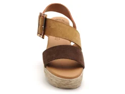 Eva Frutos 718 Marron Sandales à Talons Femme