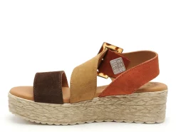 Eva Frutos 718 Marron Sandales à Talons Femme