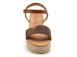 Eva Frutos 791 Marron Sandales à Talons Femme