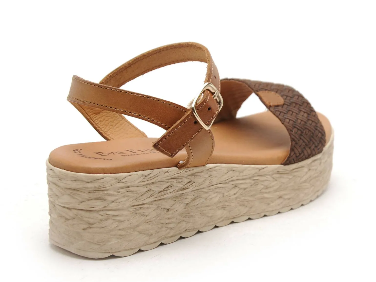 Eva Frutos 791 Marron Sandales à Talons Femme