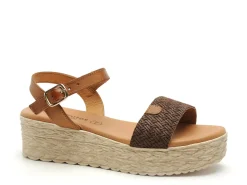 Eva Frutos 791 Marron Sandales à Talons Femme