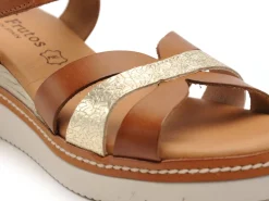 Eva Frutos 550 Marron Sandales à Talons Femme