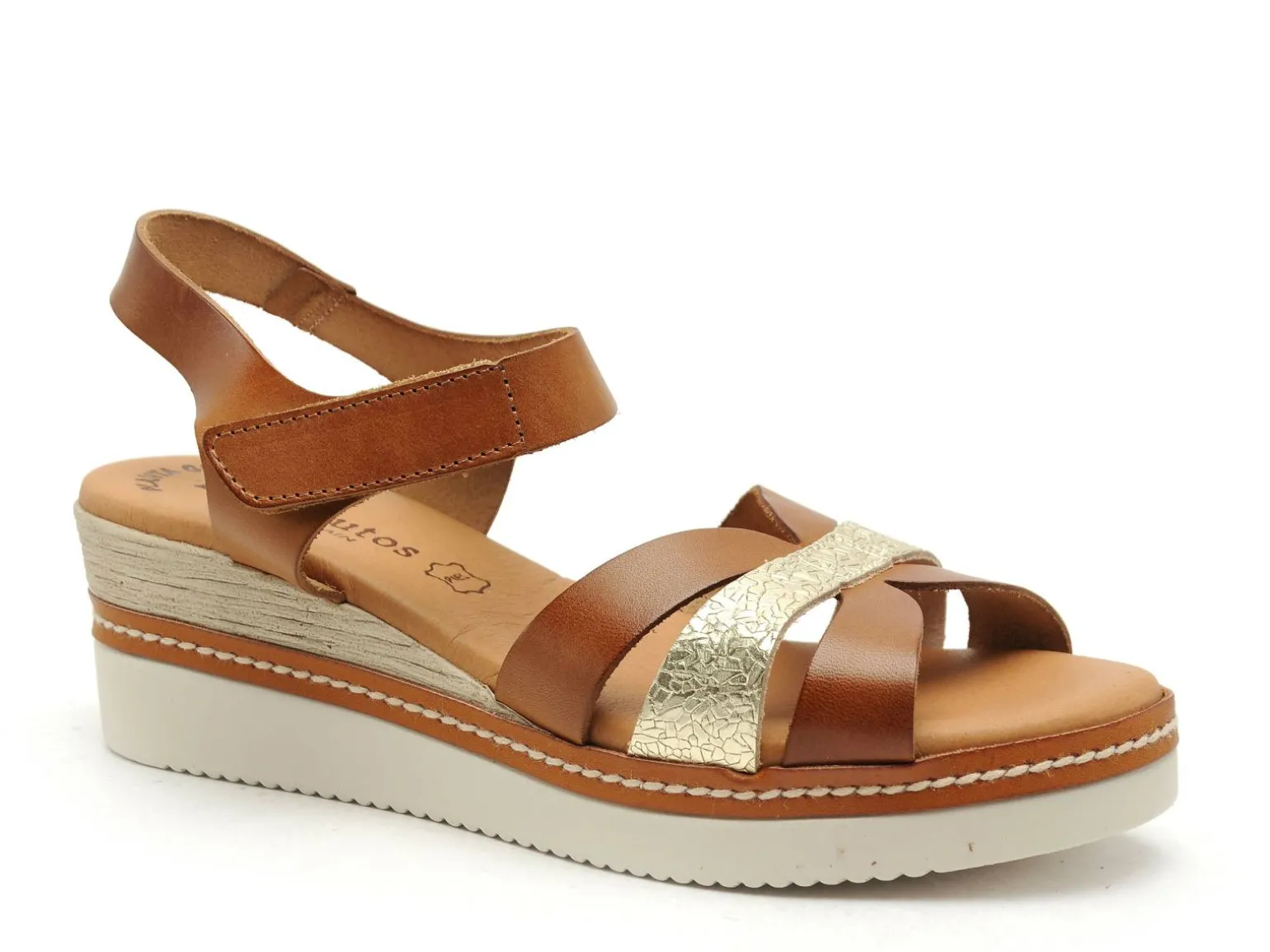 Eva Frutos 550 Marron Sandales à Talons Femme