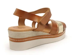 Eva Frutos 550 Marron Sandales à Talons Femme