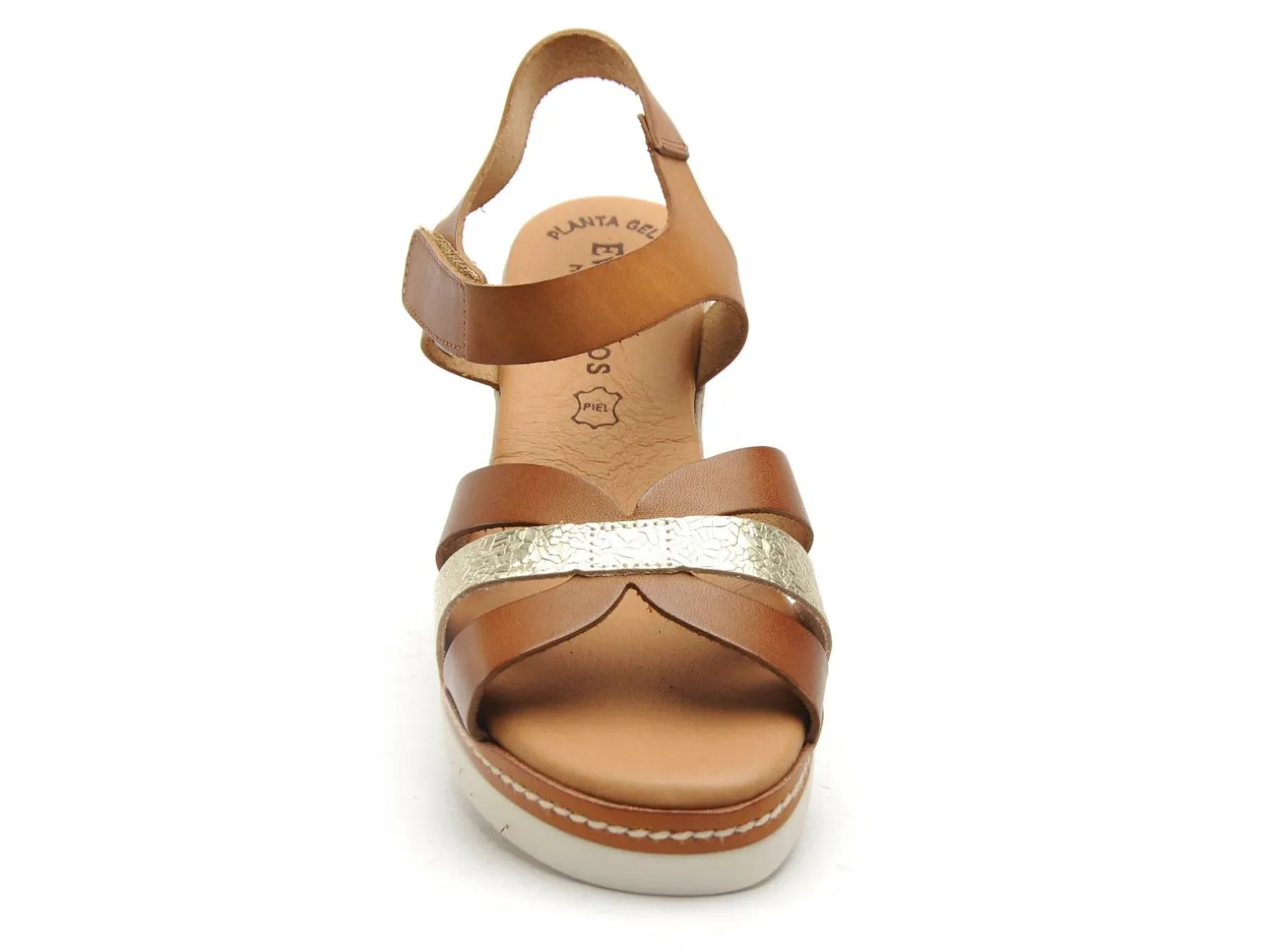 Eva Frutos 550 Marron Sandales à Talons Femme