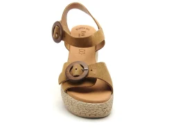 Eva Frutos 3777 Marron Sandales à Talons Femme