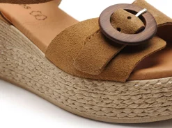 Eva Frutos 3777 Marron Sandales à Talons Femme