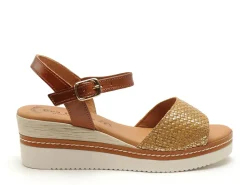 Eva Frutos 569 Marron Sandales à Talons Femme
