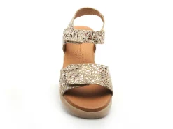 Eva Frutos 5265 MULTI Beige Sandales à Talons Femme