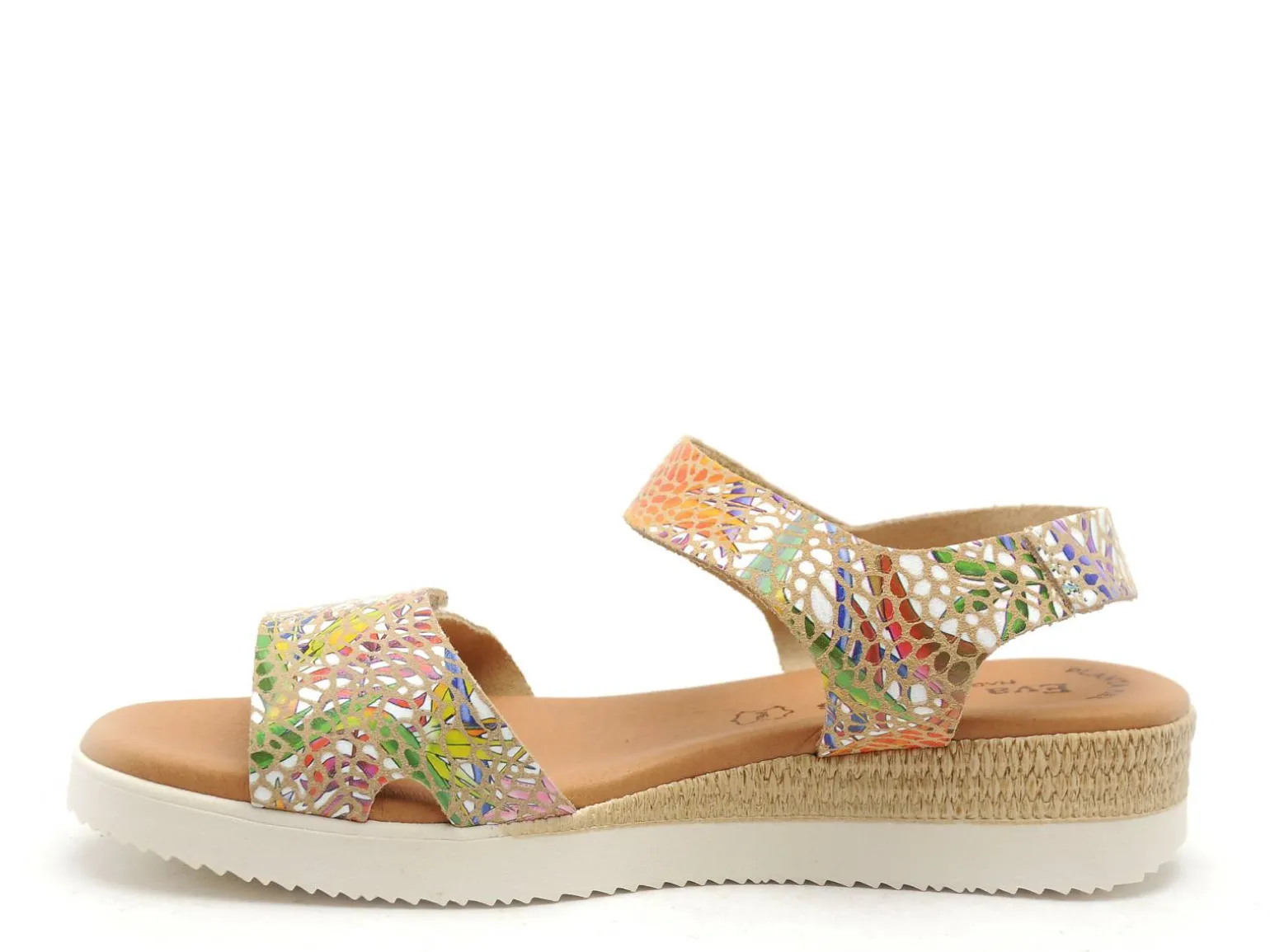 Eva Frutos 4265 Multicolore Sandales Plates Femme