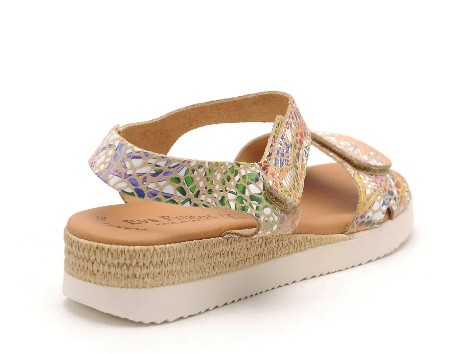 Eva Frutos 4265 Multicolore Sandales Plates Femme