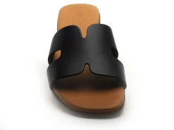 Eva Frutos 3053 Noir Mules et Sabots Plats Femme