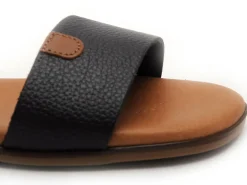 Eva Frutos 3052 Noir Sandales Plates Femme