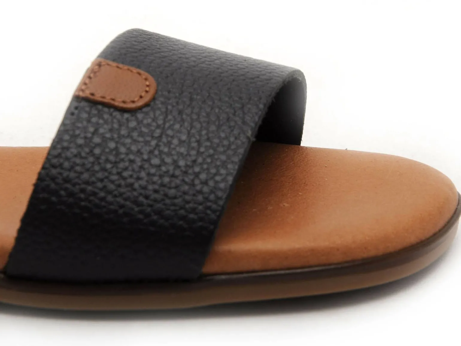 Eva Frutos 3052 Noir Sandales Plates Femme