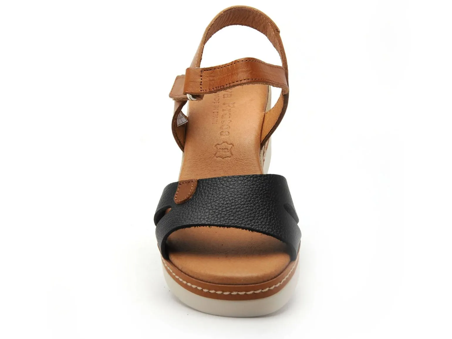 Eva Frutos 547 Noir Sandales à Talons Femme