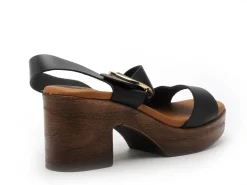 Eva Frutos 5620 Noir Sandales à Talons Femme