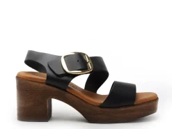 Eva Frutos 5620 Noir Sandales à Talons Femme