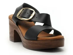 Eva Frutos 5620 Noir Sandales à Talons Femme
