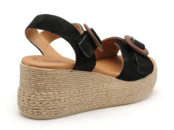 Eva Frutos 3777 Noir Sandales à Talons Femme