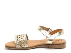 Eva Frutos 3089 Or Sandales Plates Femme
